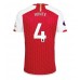 Arsenal Benjamin White #4 Kopio Koti Pelipaita 2023-24 Lyhyet Hihat